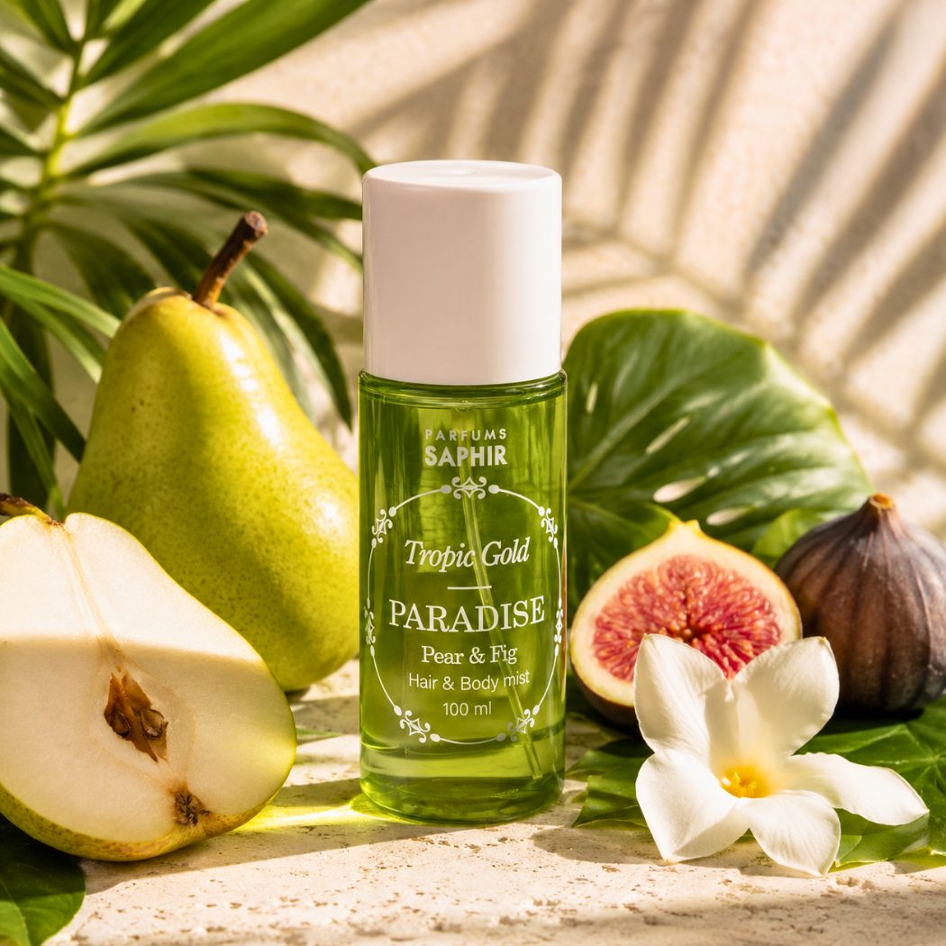 SAPHIR TROPIC GOLD PARADISE PEAR & FIG - Hair & Body Mist 100ml - Liquidò