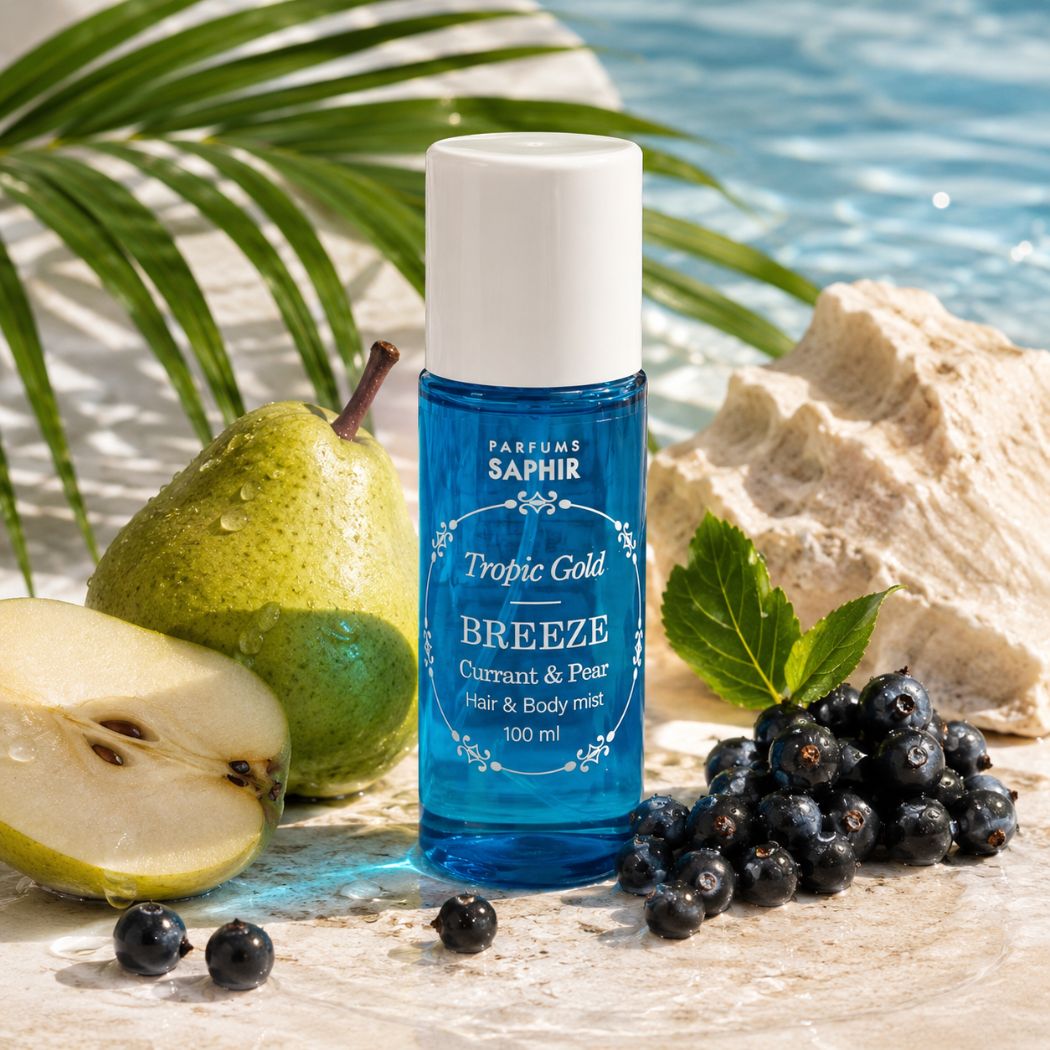 SAPHIR TROPIC GOLD BREEZE CURRANT & PEAR - Hair & Body Mist 100ml - Liquidò