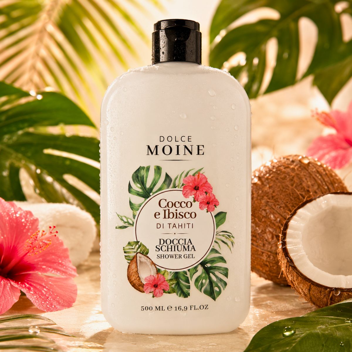 DOLCE MOINE COCCO E IBISCO DI TAHITI - Doccia Schiuma 500ml - Liquidò