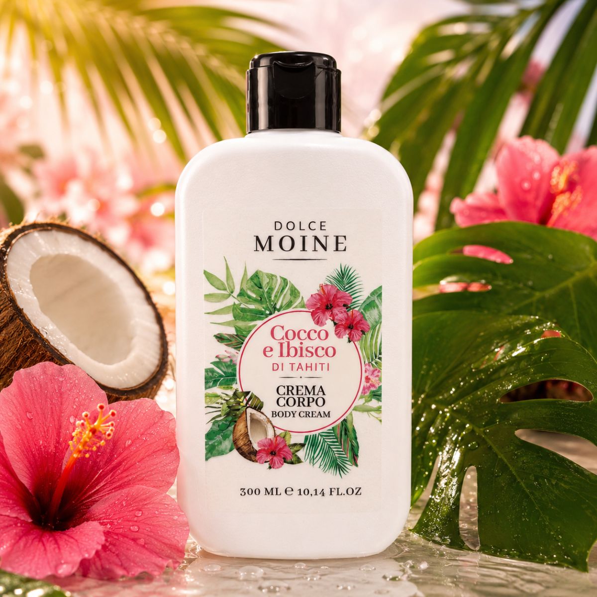 DOLCE MOINE COCCO E IBISCO DI TAHITI - Body Cream 300ml - Liquidò