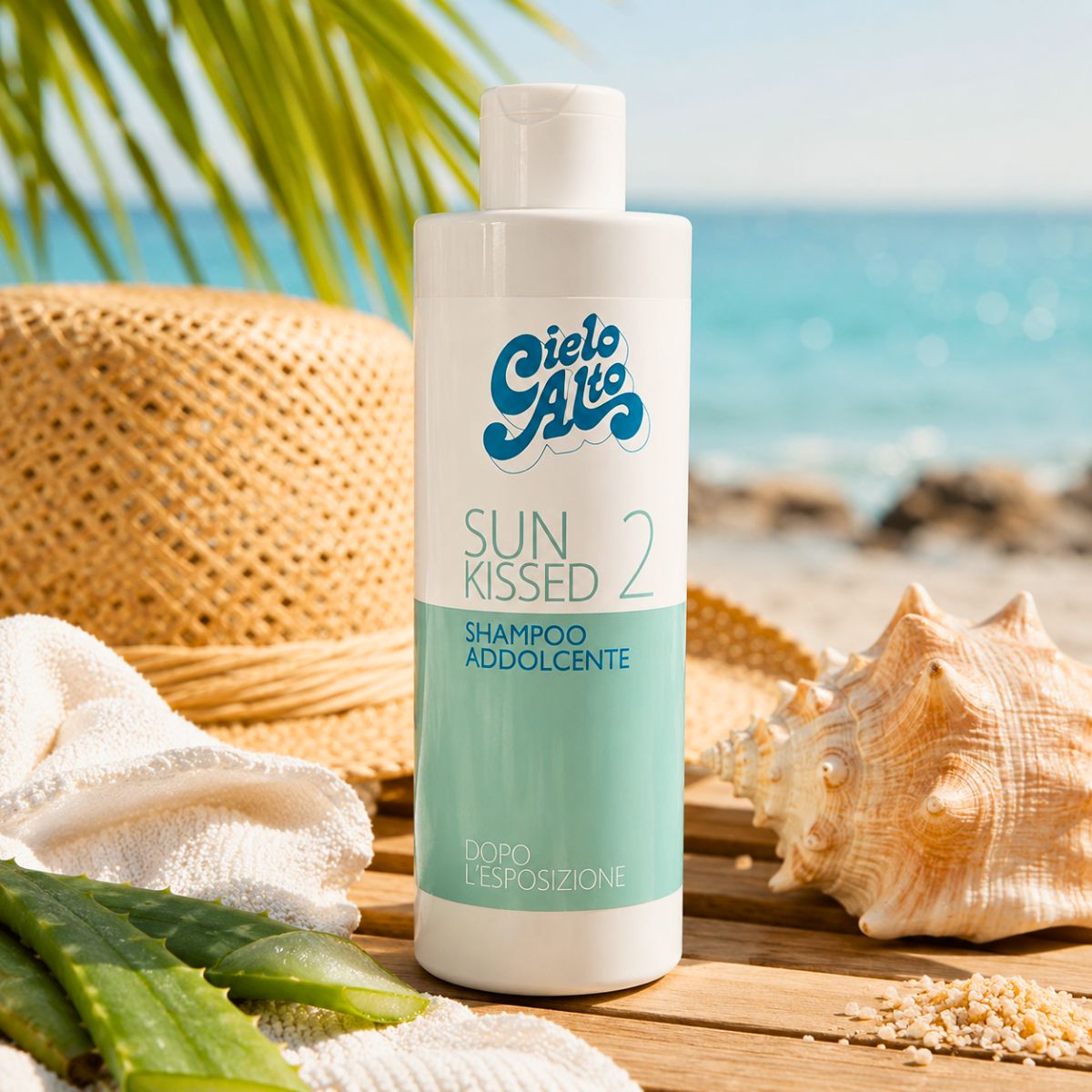 CIELO ALTO SUN KISSED 2 SHAMPOO DOPOSOLE CAPELLI - Dopo L'Esposizione, Addolcente 250ml - Liquidò