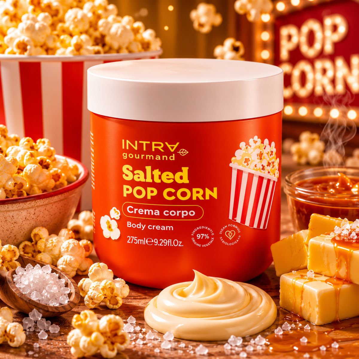 INTRA GOURMAND SALTED POP CORN CREMA CORPO - Body Cream 275ml