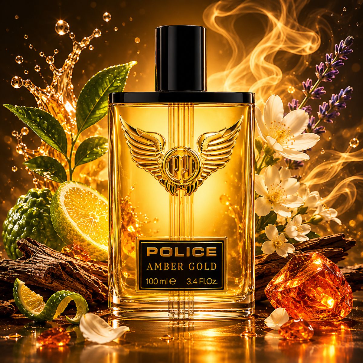 POLICE - POLICE AMBER GOLD FOR MEN EAU DE TOILETTE 100 ml - Liquidò
