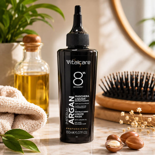 VITALCARE PROFESSIONAL IMPERIAL ARGAN 8 SECONDS MASCHERA LIQUIDA RISTRUTTURANTE - Con Olio Di Argan 150ml - Liquidò