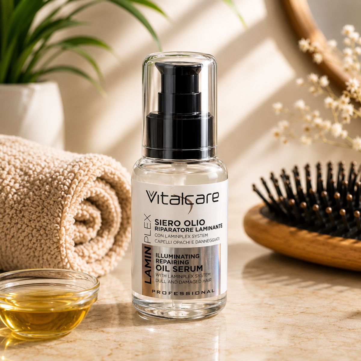VITALCARE PROFESSIONAL LAMINPLEX SIERO OLIO RIPARATORE LAMINANTE - Oil Serum 50ml - Liquidò