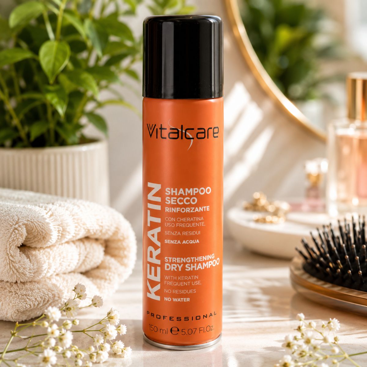 VITALCARE PROFESSIONAL SHAMPOO SECCO RINFORZANTE - Con Cheratina 150ml