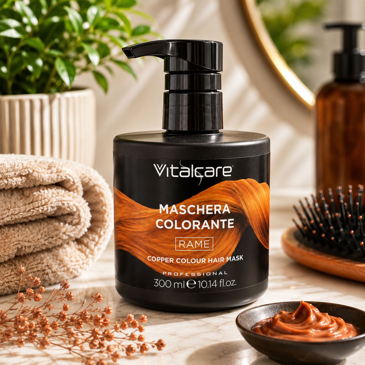 VITALCARE PROFESSIONAL MASCHERA COLORANTE RAME - 300ml