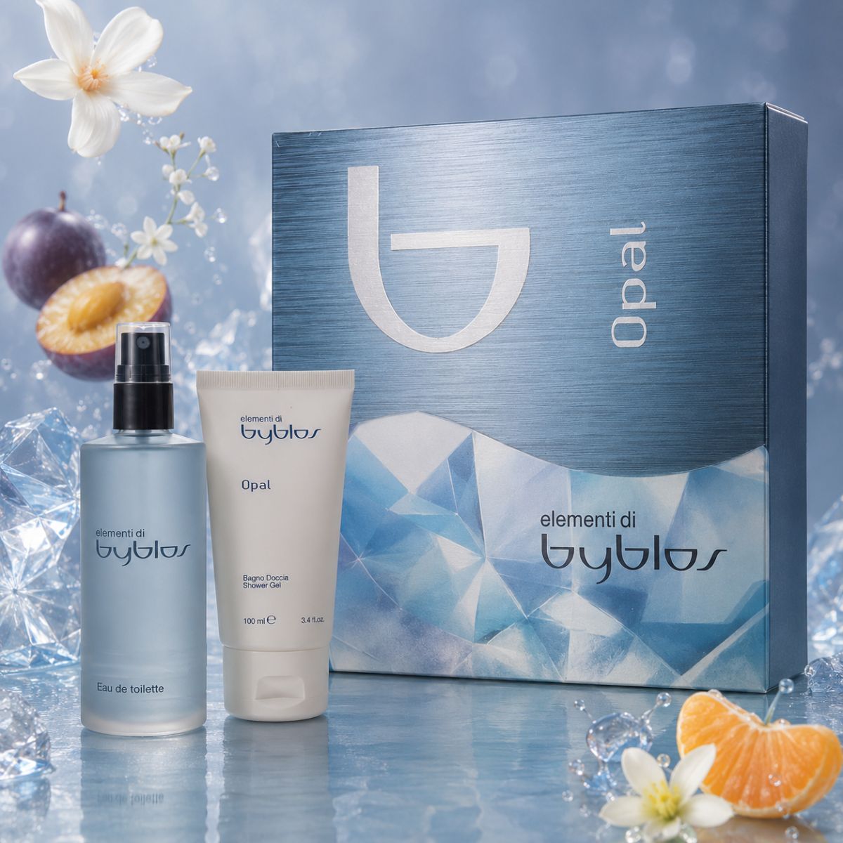ELEMENTI BYBLOS OPAL DONNA -  Cofanetto Regalo Eau de Toilette 120 ml + Bagnodoccia 100 ml