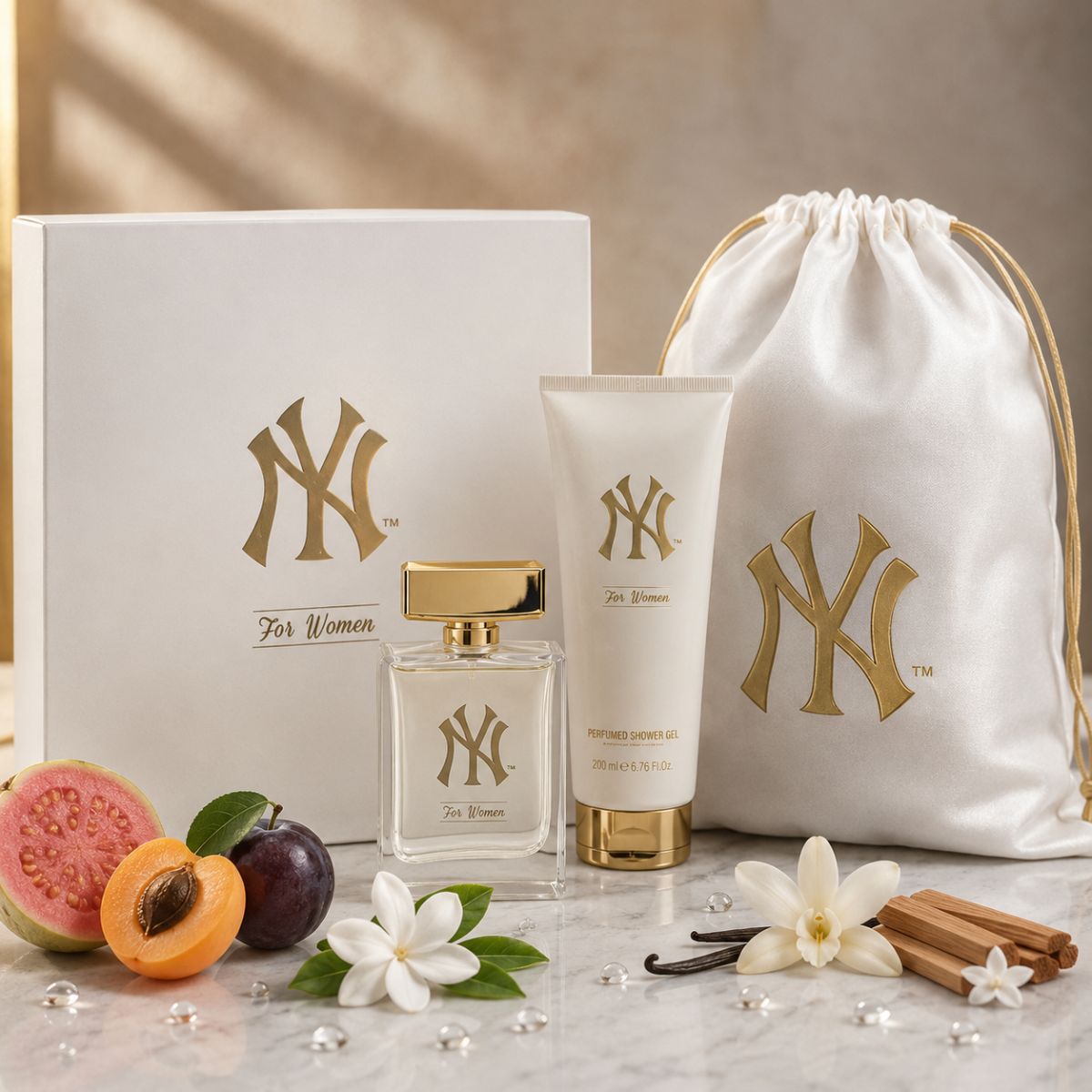 NEW YORK YANKEES FOR HER CONFEZIONE REGALO - Eau de Toilette 50 ml + Shower Gel 200 ml + Sacca Sportiva - Liquidò