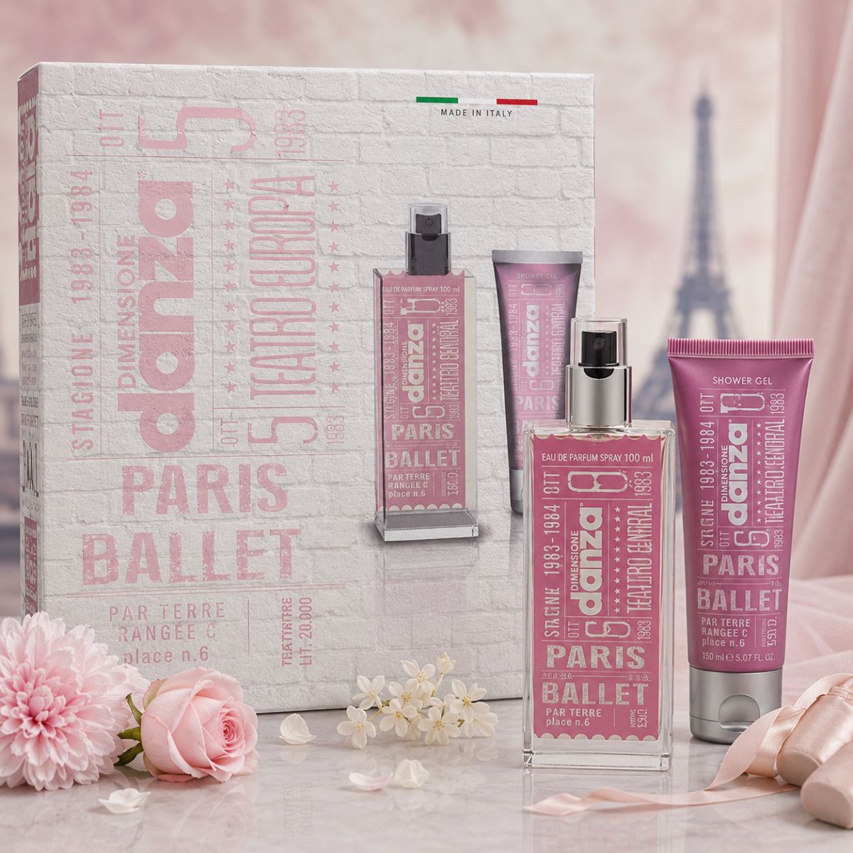 DIMENSIONE DANZA BALLET COFANETTO REGALO - Eau de Parfum 100 ml + Shower Gel 150 ml - Liquidò