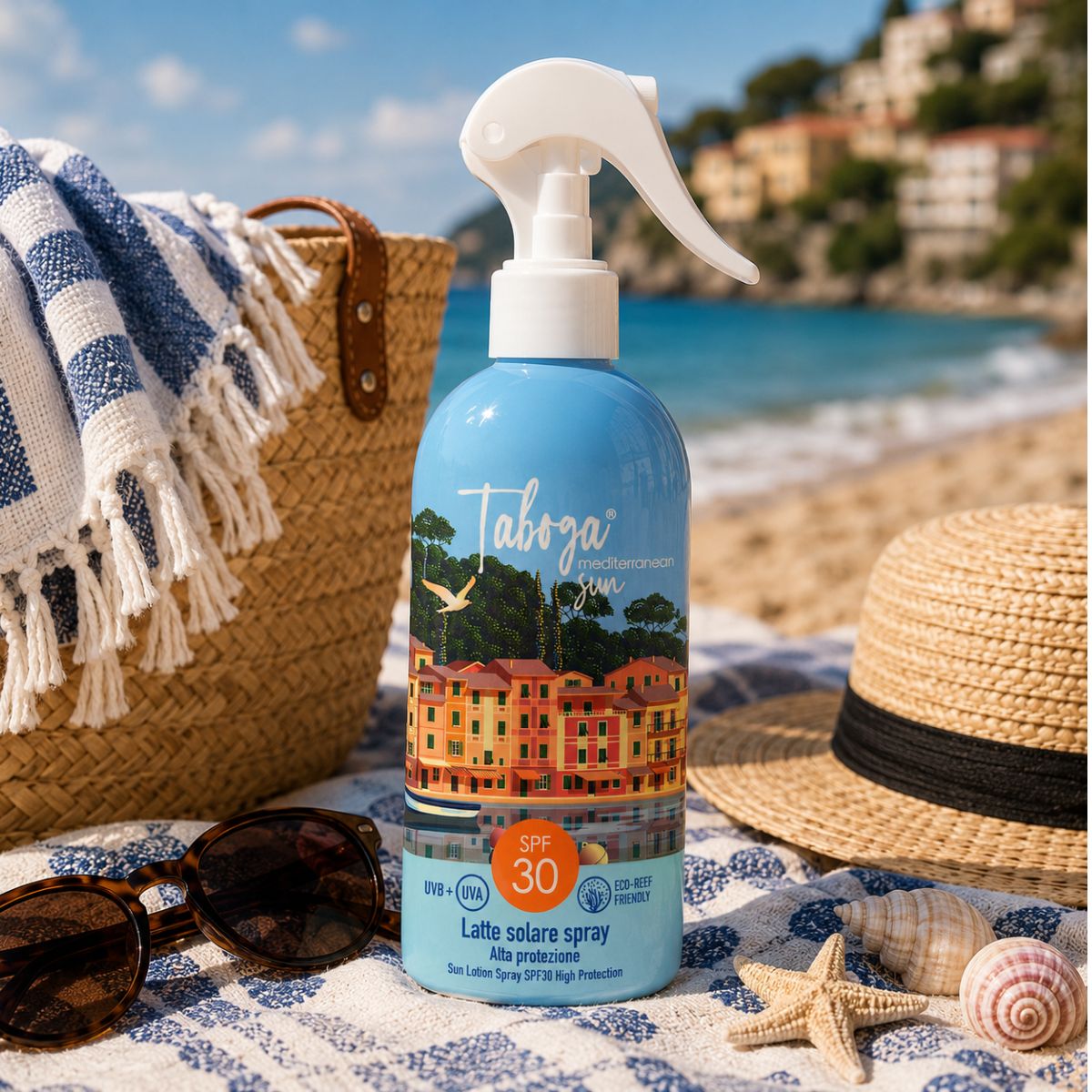 TABOGA MEDITERRANEAN SUN LATTE SOLARE TRIGGER SPRAY SPF30 - Alta Protezione 250ml