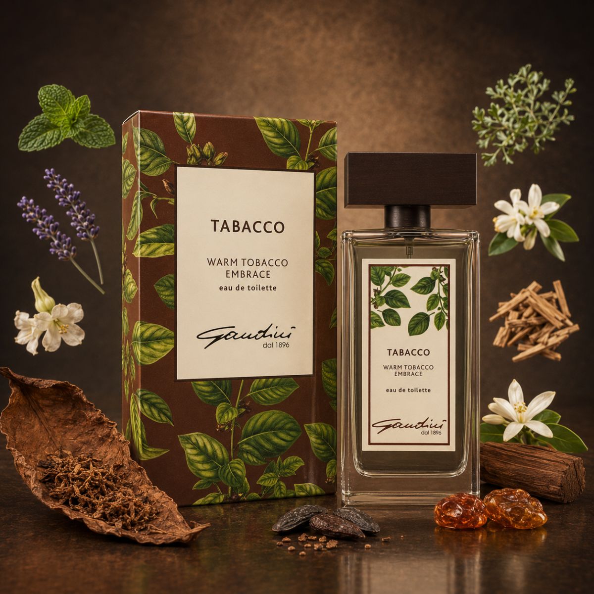Campione GANDINl WARM TOBACCO EMBRACE - Eau De Toilette For men 100ml - Liquidò