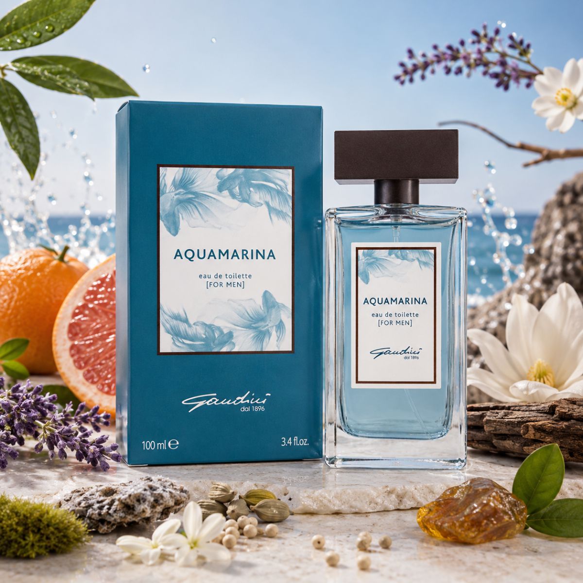 GANDINl AQUAMARINA - Eau De Toilette For Men 100ml
