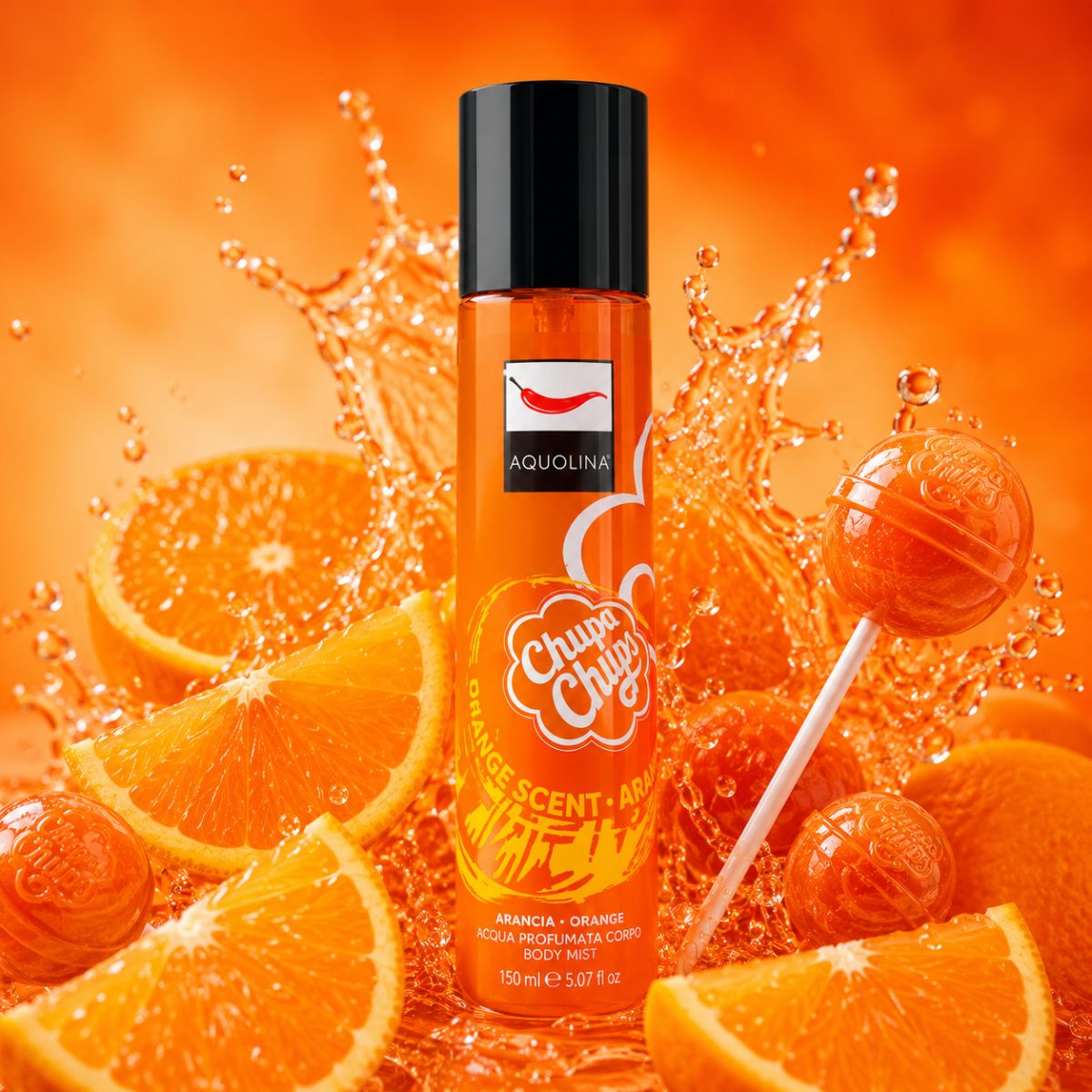 AQUOLINA CHUPA CHUPS ACQUA PROFUMATA CORPO ARANCIA - 150ml