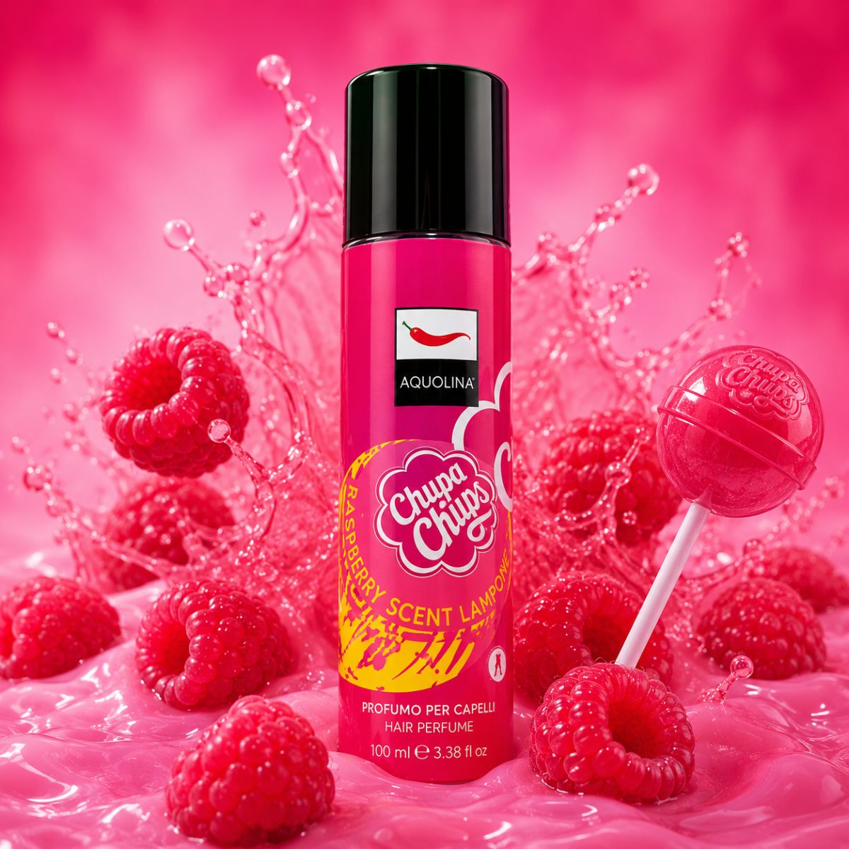 AQUOLINA CHUPA CHUPS PROFUMO CAPELLI LAMPONE - 100ml