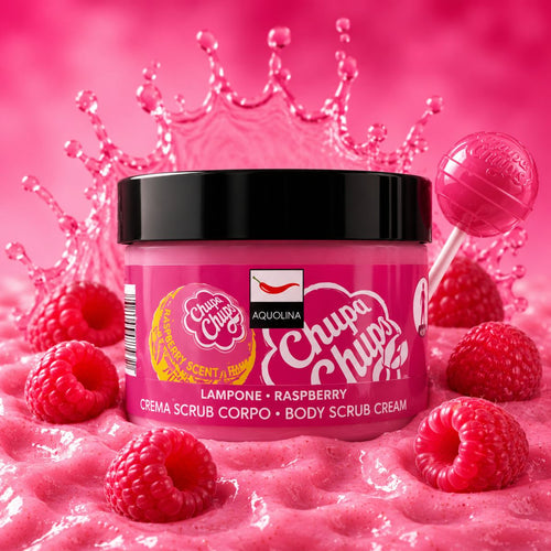 AQUOLINA CHUPA CHUPS CREMA SCRUB CORPO LAMPONE - 200g - Liquidò