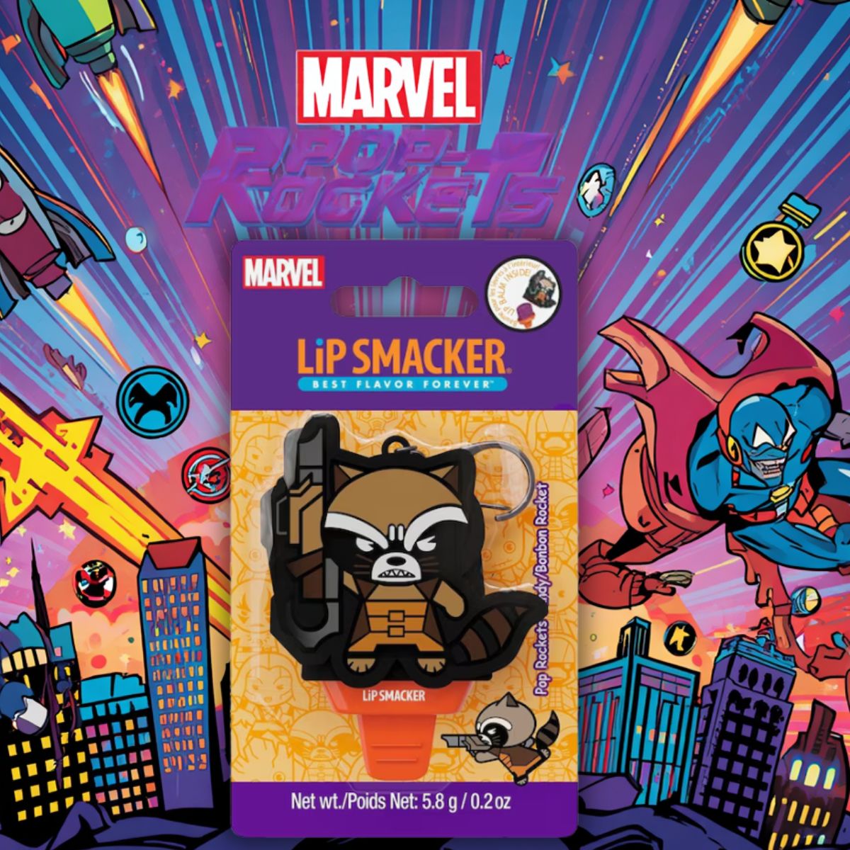 LIP SMACKER MARVEL GUARDIANS OF THE GALAXY ROCKET - Balsamo Labbra 5,8g