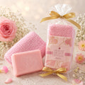 ACCENTRA FROM MY HEART TO YOURS BLUSH ROSE SHEEP MILK SOAP - Saponetta Di Latte Di Pecora 100g+ Guanto Di Spugna