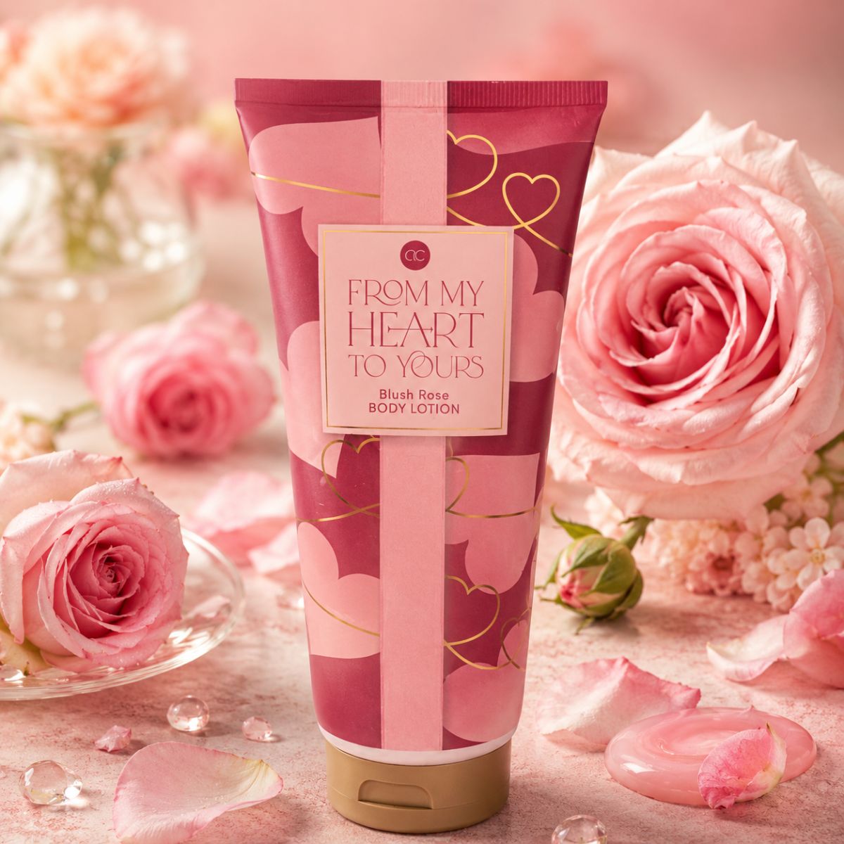 ACCENTRA FROM MY HEART TO YOURS BLUSH ROSE BODY LOTION - Crema Corpo 200ml