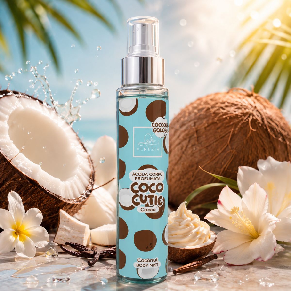 LADY VENEZIA COCCOLE GOLOSE ACQUA PROFUMATA COCO CUTIE - Cocco 100ml