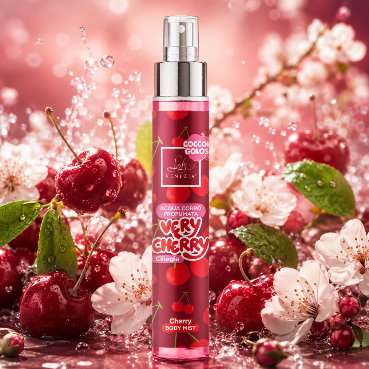 LADY VENEZIA COCCOLE GOLOSE ACQUA PROFUMATA VERY CHERRY - Ciliegia 100ml