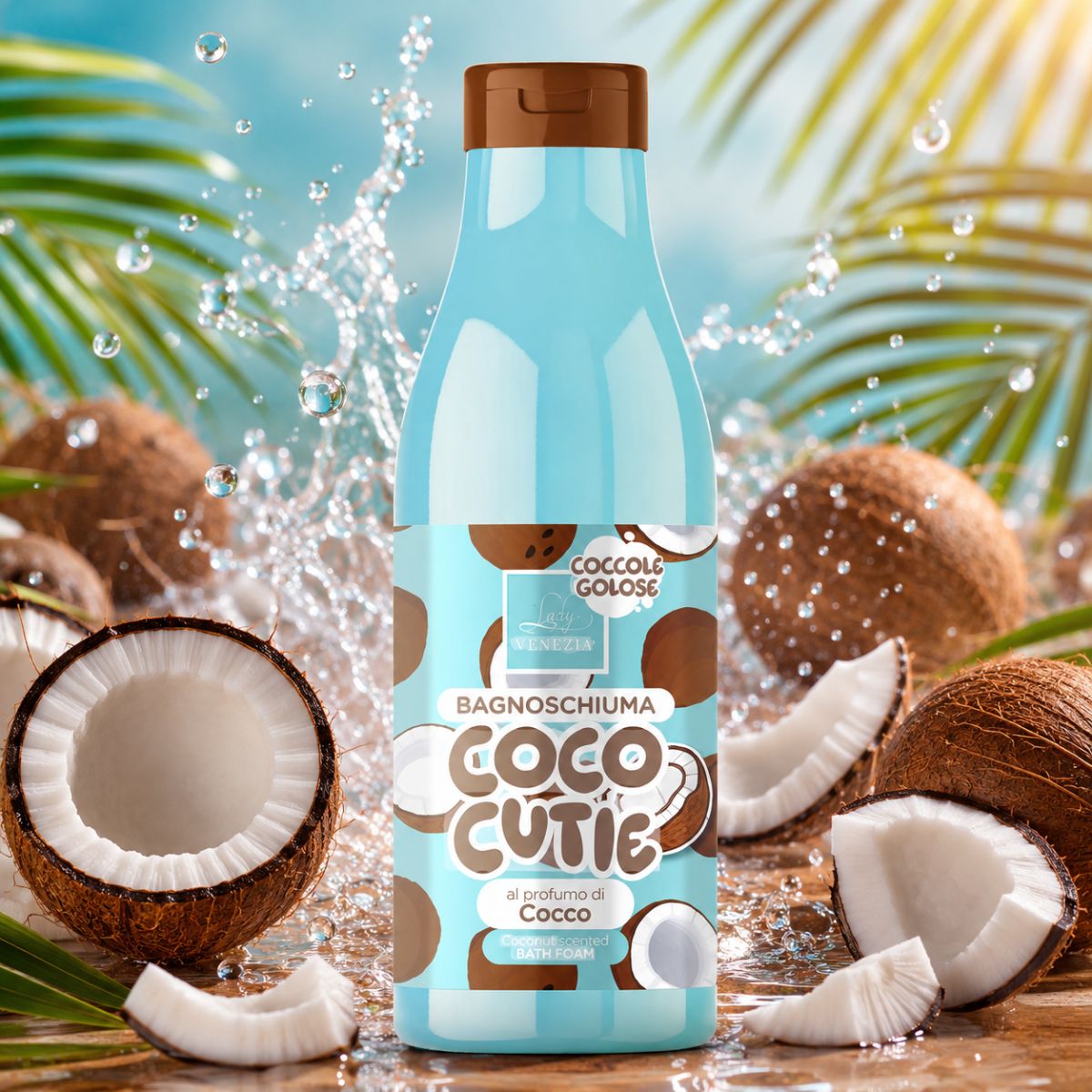 LADY VENEZIA COCCOLE GOLOSE BAGNOSCHIUMA COCCO CUTIE - Al Profumo Di Cocco 500ml