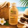 GARNIER AMBRE SOLAIRE LATTE PROTETTIVO GOLDEN PROTECT SPF 20 - Con Olio Di Monoï e Perle Dorate 200ml