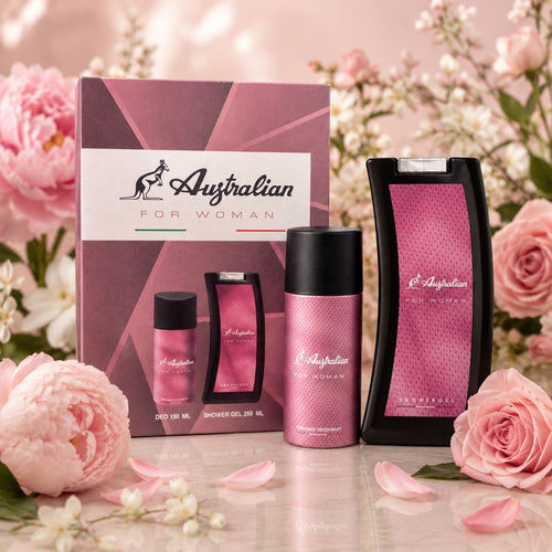 AUSTRALIAN ROSA FOR WOMAN SET - Donna Shower Gel 250ml + Deo 150ml - Liquidò