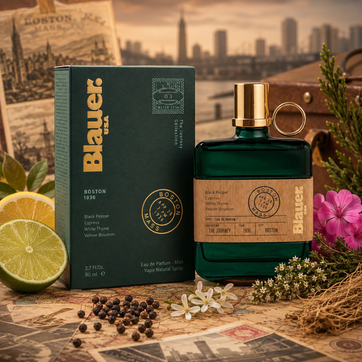 BLAUER BOSTON 1936 FOR MEN - Eau de Parfum 80ml - Liquidò