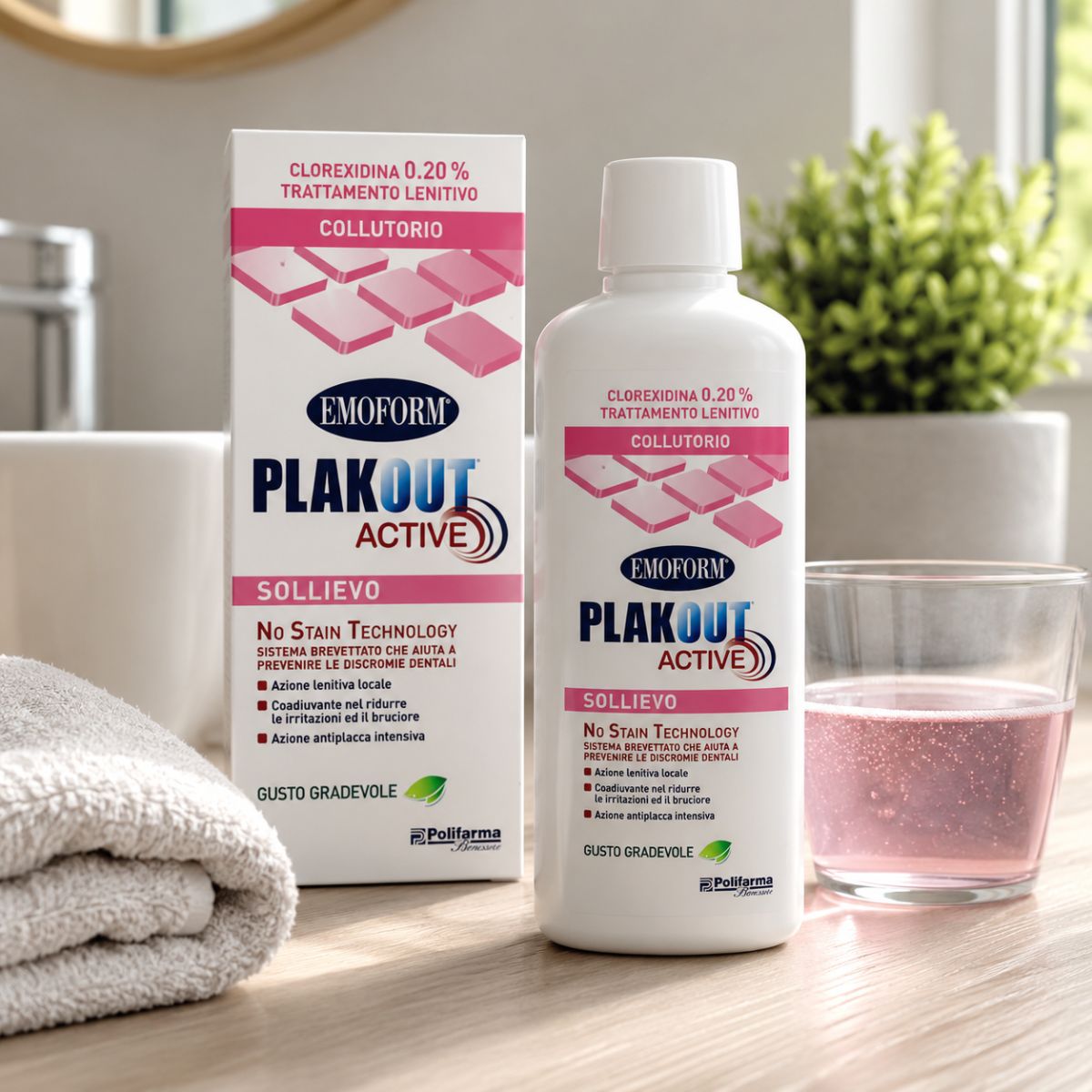 EMOFORM PLAKOUT ACTIVE COLLUTORIO - Azione Lenitiva 200ml