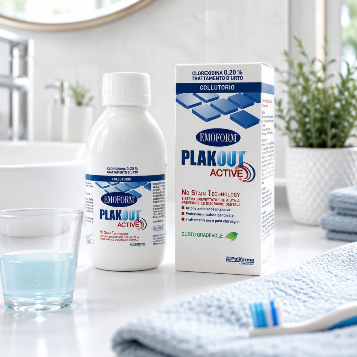 EMOFORM PLAKOUT ACTIVE COLLUTORIO - Azione Anti-placca 200ml