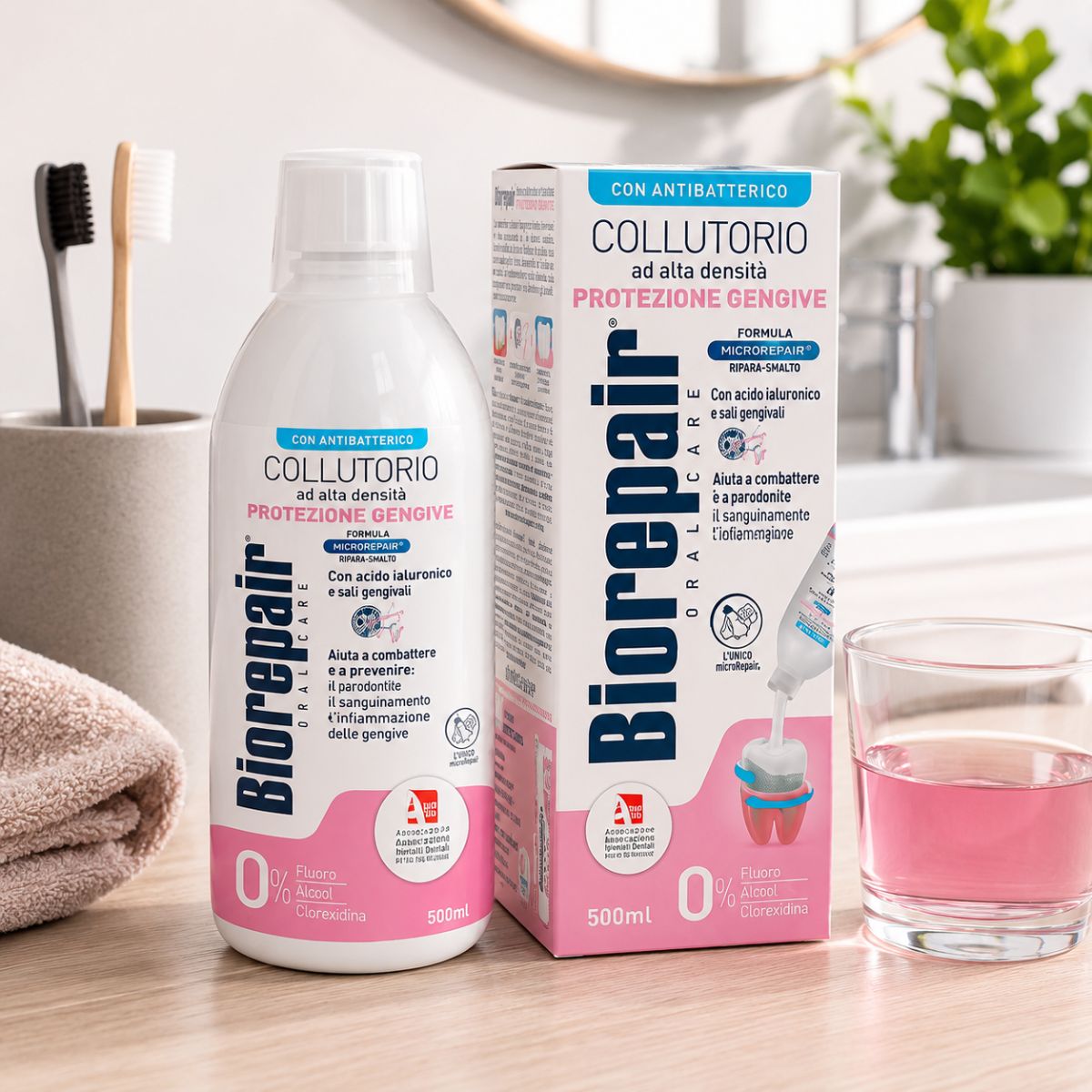 BIOREPAIR ORAL CARE COLLUTORIO PROTEZIONE GENGIVE - Con Antibatterico 500ml