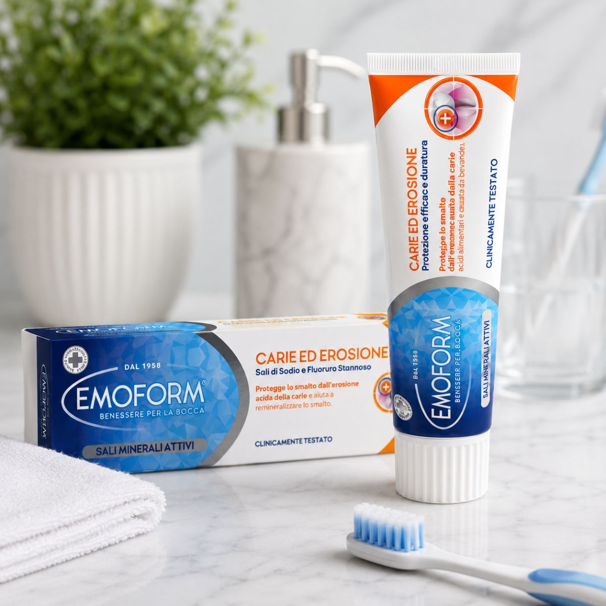 EMOFORM CARIE ED EROSIONE DENTIFRICIO - Sali Minerali Attivi 75ml