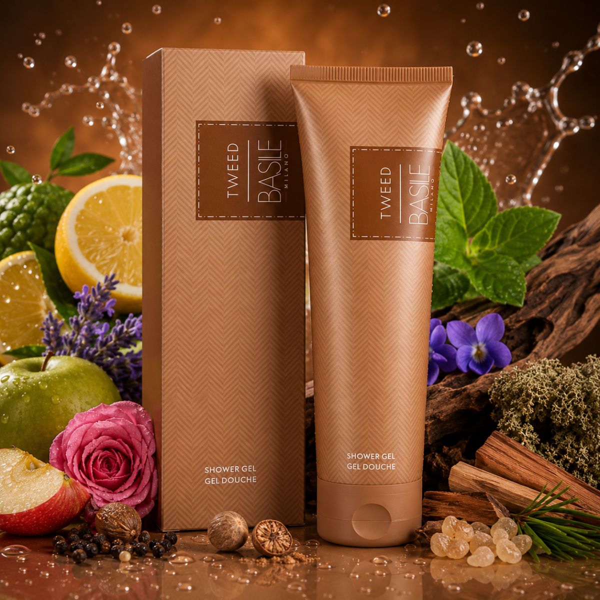 BASILE MILANO TWEED – ShoweGel Uomo 300ml