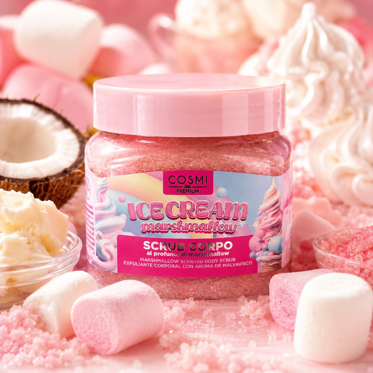 COSMI ICE CREAM MARSHMALLOW SCRUB CORPO - 170g