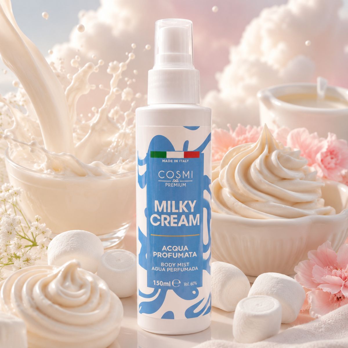 COSMI BODY MIST MILKY CREAM - Acqua Profumata 150ml