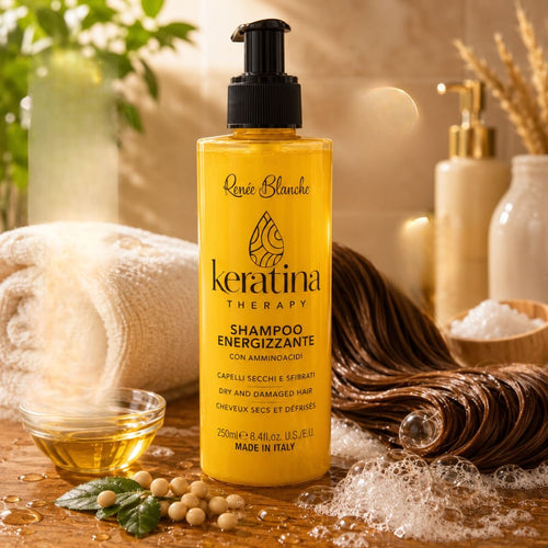 RENEE' BLANCHE KERATINA THERAPY SHAMPOO ENERGIZZANTE CON AMMINOACIDI - Capelli Secchi e Sfibrati 250ml - Liquidò
