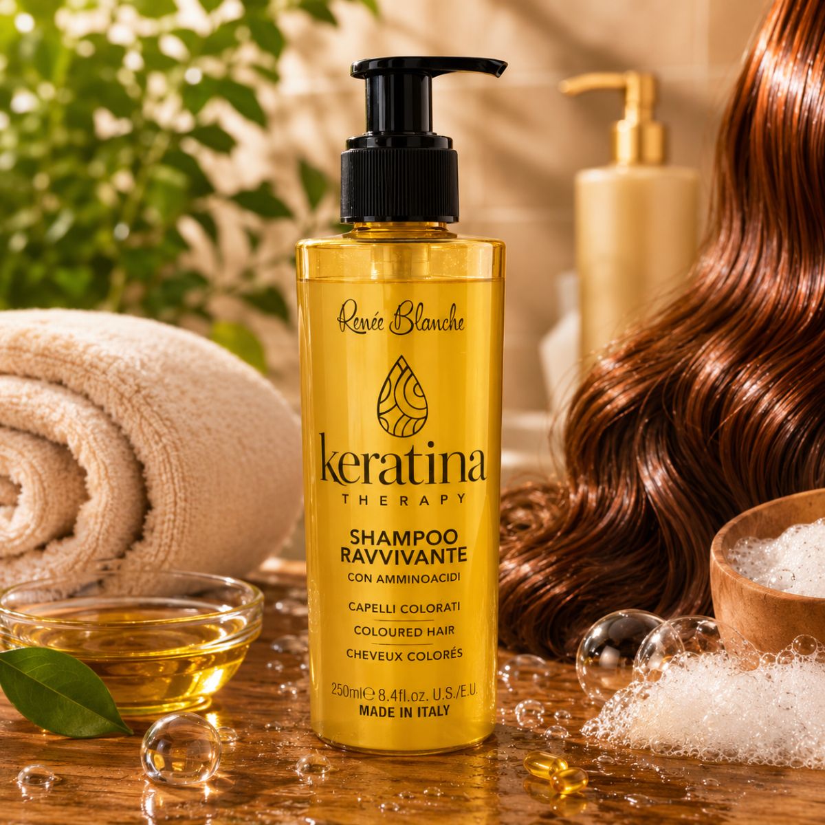 RENEE' BLANCHE KERATINA THERAPY SHAMPOO RAVVIVANTE CON AMMINOACIDI - Capelli Colorati 250ml