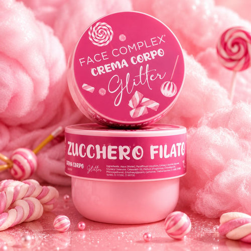 FACE COMPLEX CREMA CORPO GLITTER - Zucchero Filato 300ml - Liquidò