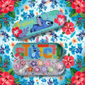 DISNEY STITCH MAKE UP TIN - 5 Ombretti in Polvere, 5 Lucidalabbra e 2 Applicatori