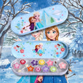 DISNEY FROZEN MAKE UP TIN - 5 Ombretti in Polvere, 5 Lucidalabbra e 2 Applicatori