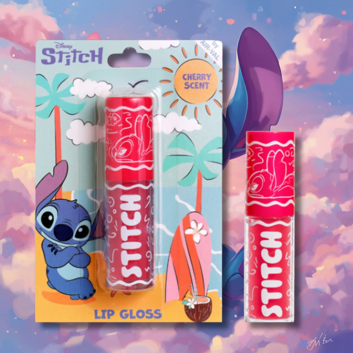 STITCH LIP GLOSS - Cherry Scent 4ml