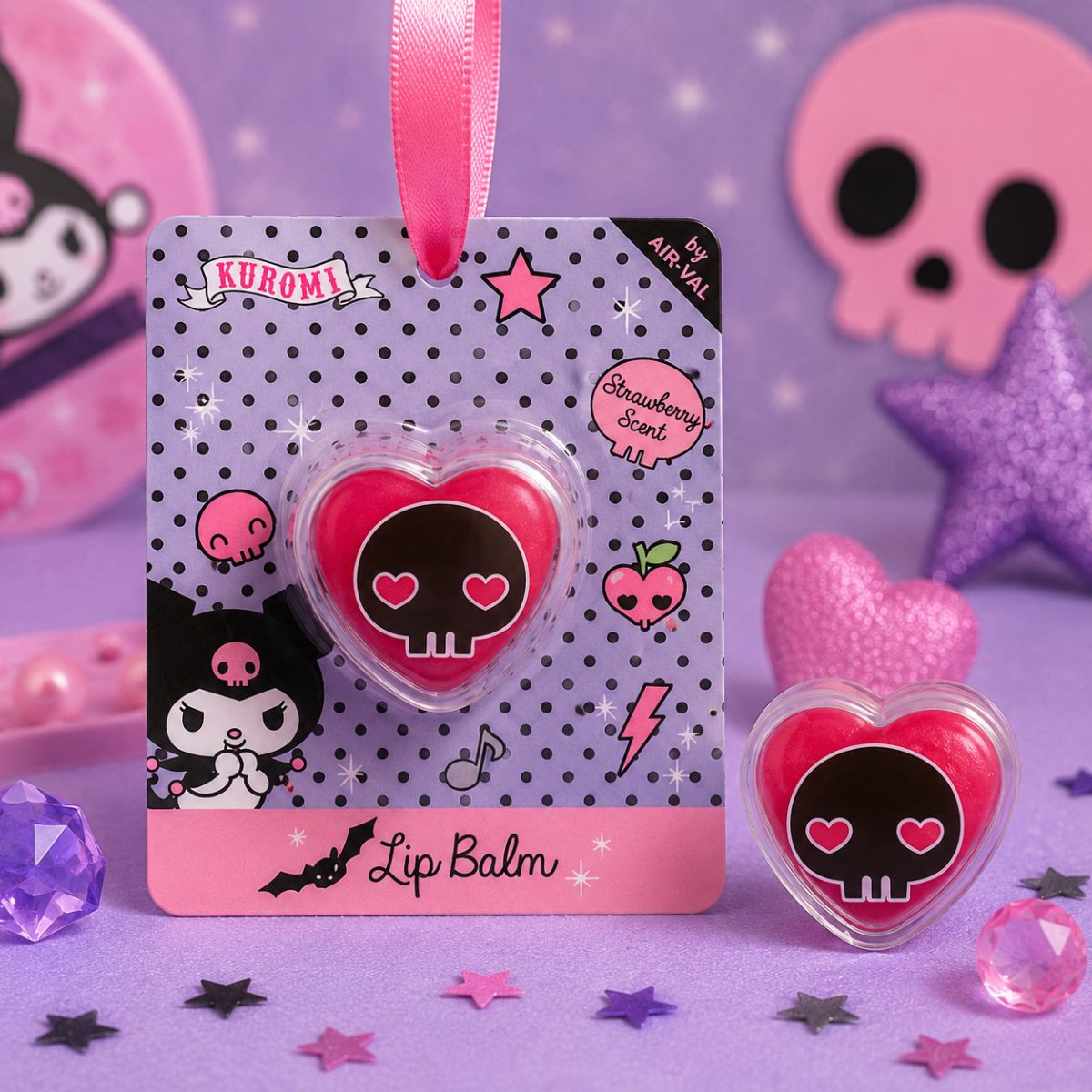 KUROMI LIP BALM STRAWBERRY SCENT - Balsamo Labbra 4g