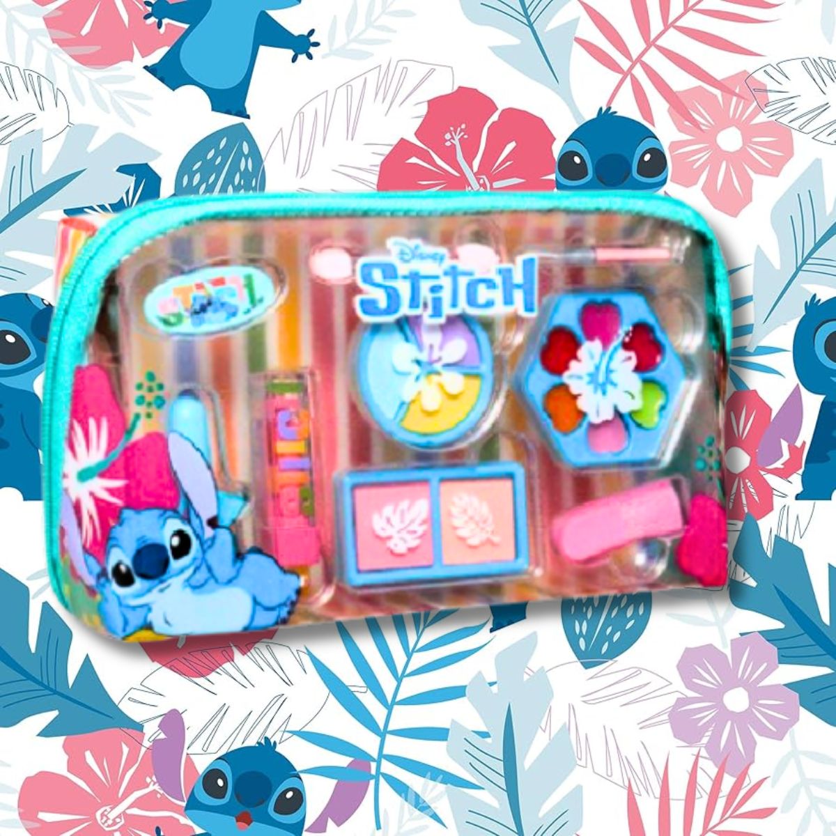 DISNEY STITCH BEAUTY CASE & SET TRUCCHI BIMBA - Trousse Make-Up