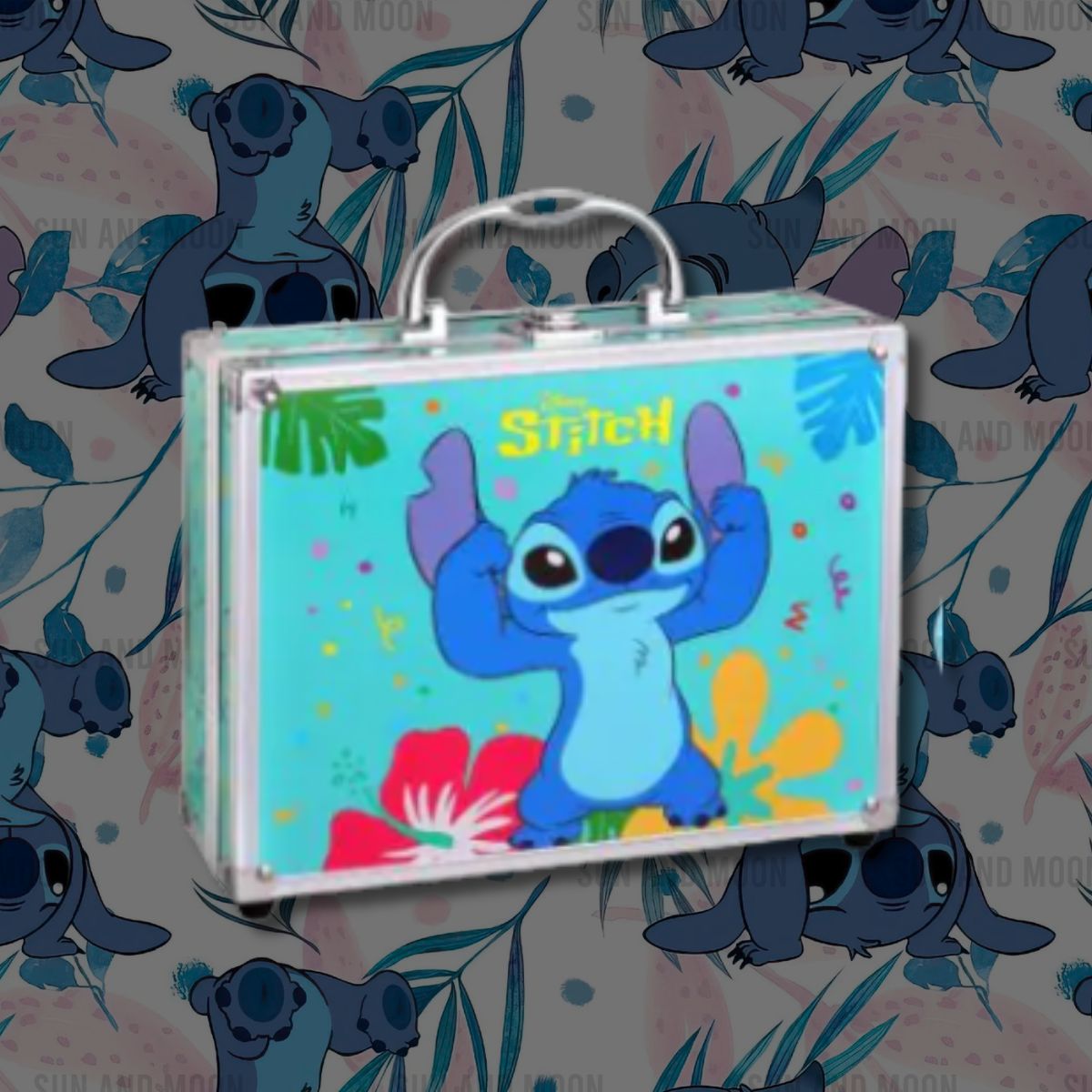 DISNEY STITCH GRANDE BEAUTY CASE MAKE-UP BAMBINA - Valigetta Trucchi Completa Disney Lilo & Stitch