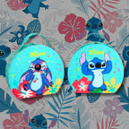 DISNEY STITCH ROUND BEAUTY CASE MAKE-UP BAMBINA - Beauty Case Rotondo Disney Lilo & Stitch