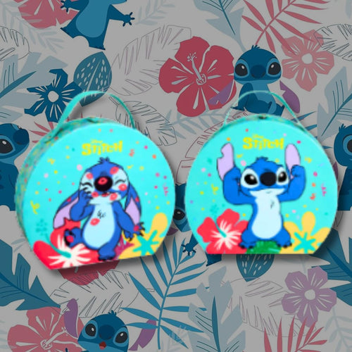 DISNEY STITCH ROUND BEAUTY CASE MAKE-UP BAMBINA - Beauty Case Rotondo Disney Lilo & Stitch