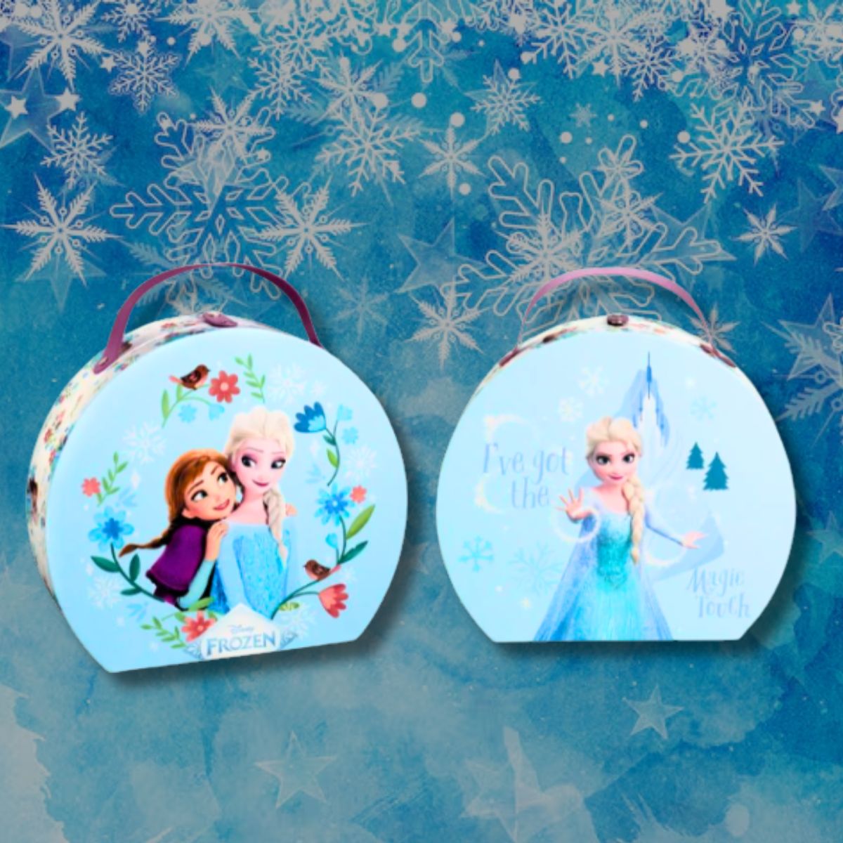 DISNEY FROZEN ROUND BEAUTY CASE MAKE-UP BAMBINA - Beauty Case Rotondo Disney Frozen