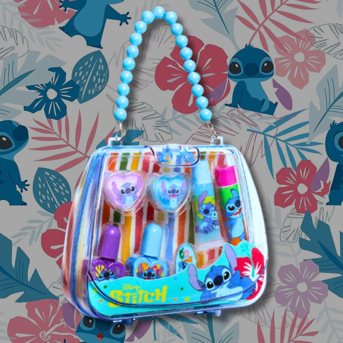 DISNEY STITCH COMPACT MAKEUP BAG - Beauty Case con Trucchi Bambina Disney Lilo & Stitch