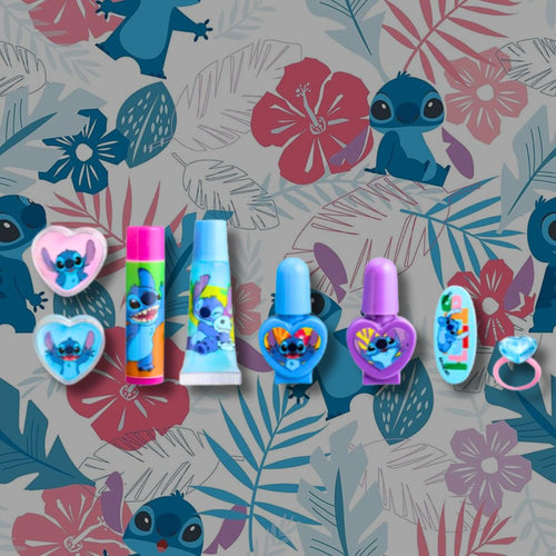 DISNEY STITCH COMPACT MAKEUP BAG - Beauty Case con Trucchi Bambina Disney Lilo & Stitch